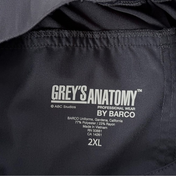 Greys Anatomy Mia Scrub Pants Steel Dark Gray Style 4277 Women's Size 2XL Cargo - Picture 5 of 14
